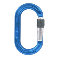 英國 ISC Aluminium Oval Karabiner_Screwgate 手動鎖鉤環O型 深藍色